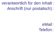 Inhalt Impressum